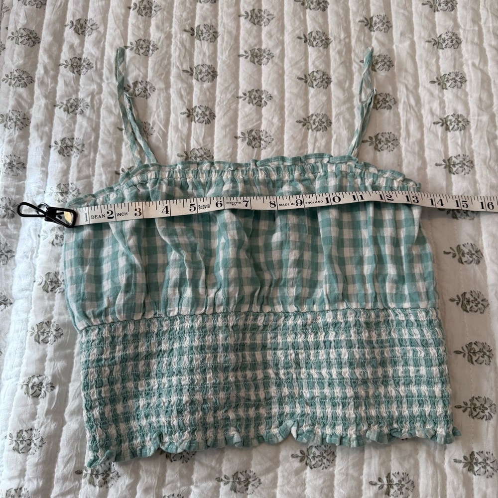 American Eagle cami green gingham - Picture 3 of 4